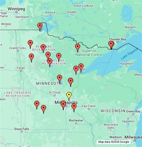 map of casinos in minnesota|Casinos in Minneapolis & Saint Paul, MN – Map.